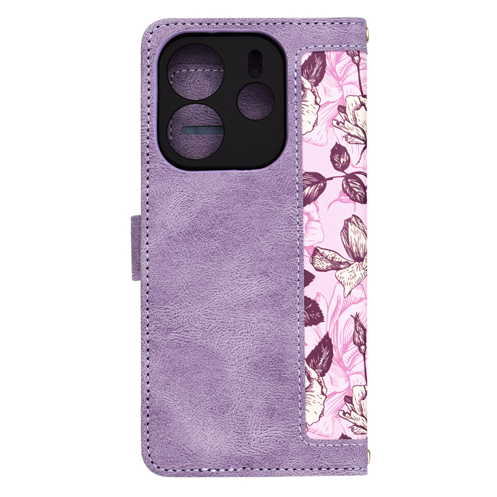 Capa para Xiaomi Redmi Note 14 4G (Regional), Techsuit, FlipCraft, Roxa
