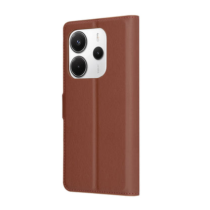 Capa para Xiaomi Redmi Note 14 4G (Regional), Techsuit, Folio em Pele, Castanha