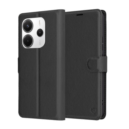 Capa para Xiaomi Redmi Note 14 4G (Regional), Techsuit, Leather Folio, Preta
