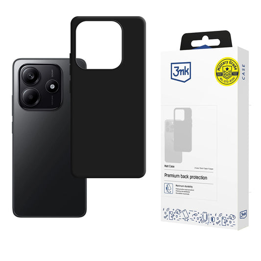 Capa para Xiaomi Redmi Note 14 4G (Standard), 3MK, Preta Mate