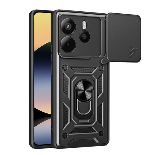 Capa para Xiaomi Redmi Note 14 4G (Standard), Techsuit, CamShield, Preta