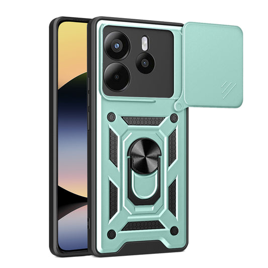 Capa para Xiaomi Redmi Note 14 4G (Standard), Techsuit, CamShield, Verde