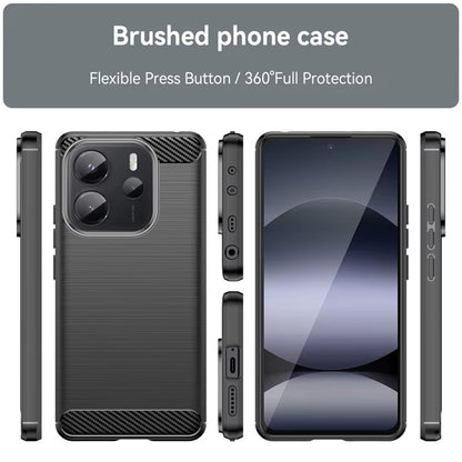 Capa para Xiaomi Redmi Note 14 4G (Standard), Techsuit, Carbono, Preta