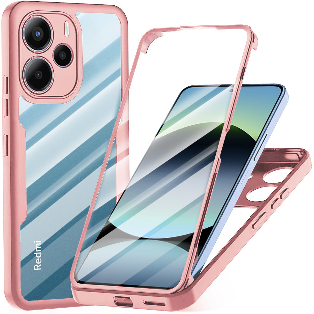 Capa para Xiaomi Redmi Note 14 4G (Standard), Techsuit, ColorVerse 360, Rosa