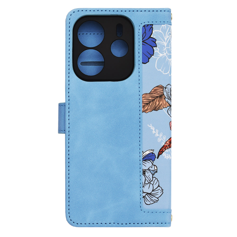 Capa para Xiaomi Redmi Note 14 4G (Standard), Techsuit, FlipCraft, Azul