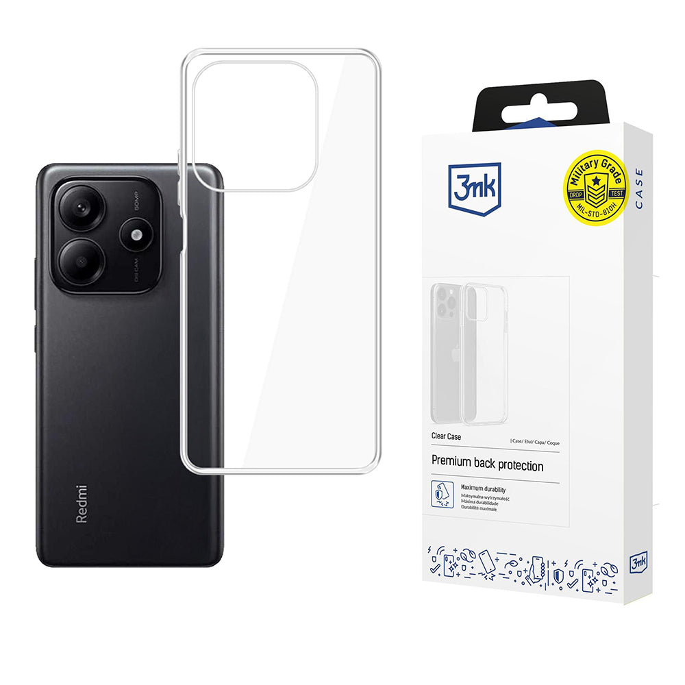 Capa para Xiaomi Redmi Note 14 5G, 3MK, Clear, Transparente