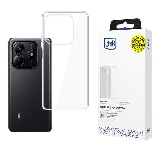 Capa para Xiaomi Redmi Note 14 5G, 3MK, Clear, Transparente