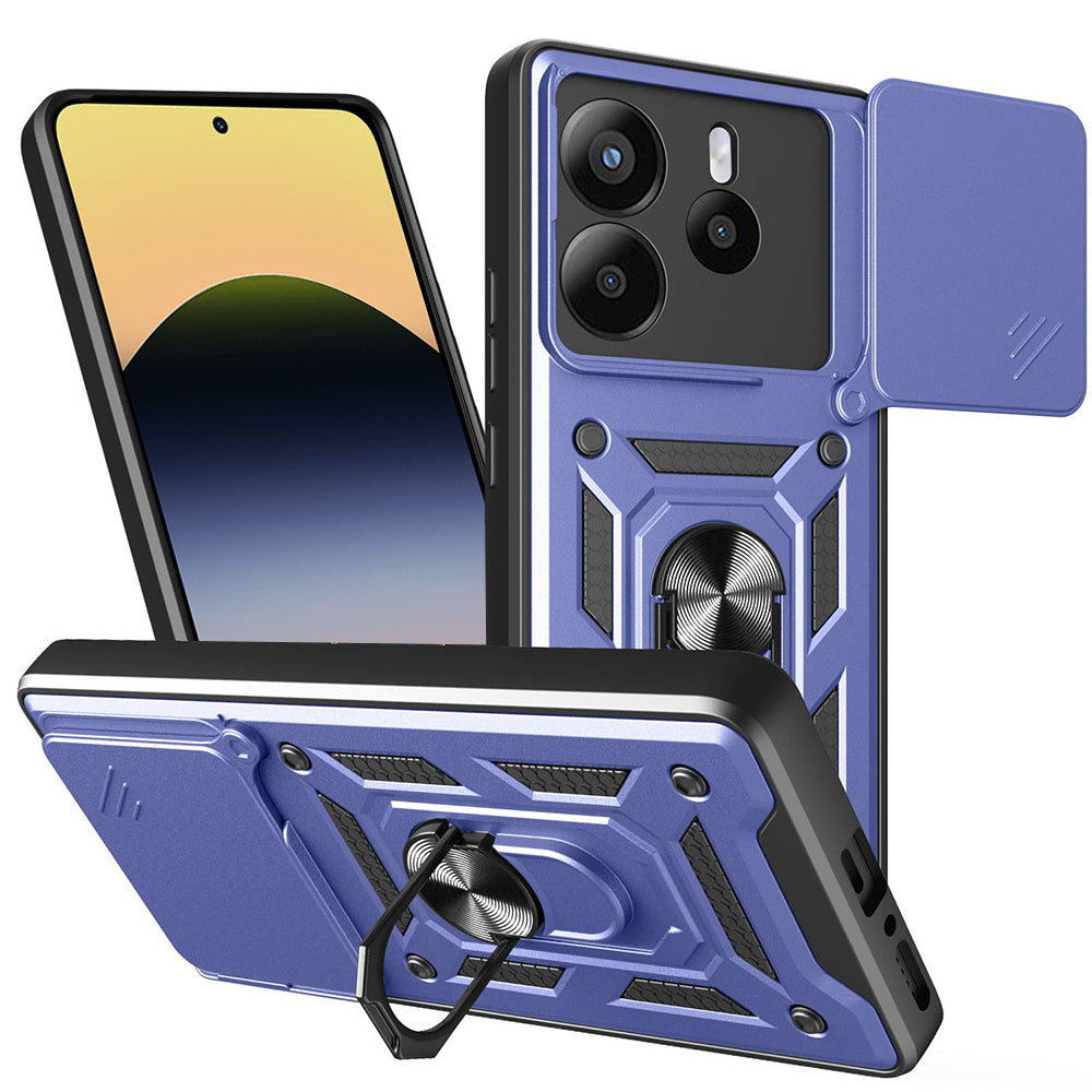 Capa para Xiaomi Redmi Note 14 5G, Techsuit, CamShield, Azul