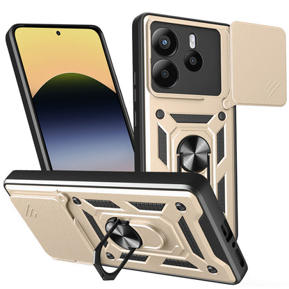Capa para Xiaomi Redmi Note 14 5G, Techsuit, CamShield, Dourada