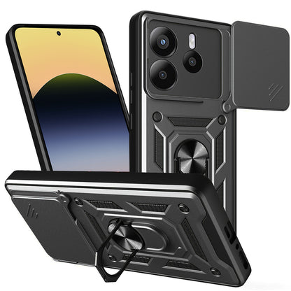 Capa para Xiaomi Redmi Note 14 5G, Techsuit, CamShield, Preta
