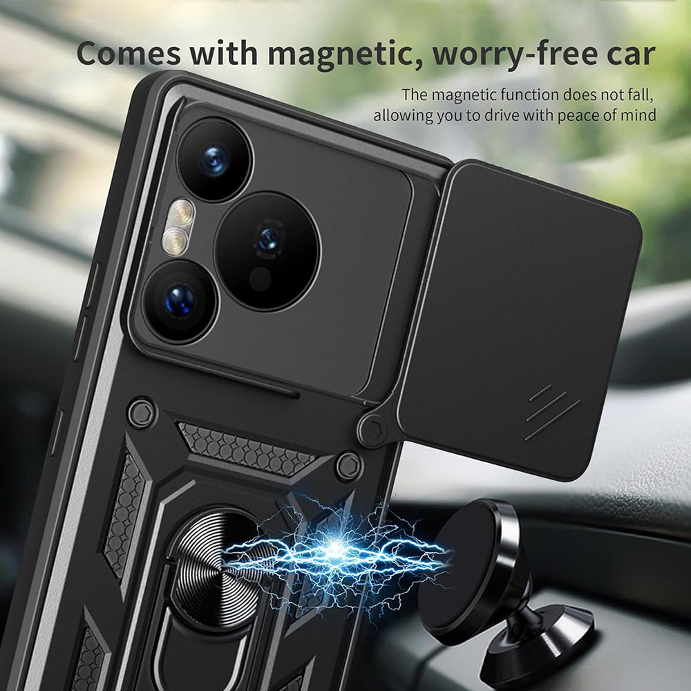 Capa para Xiaomi Redmi Note 14 5G, Techsuit, CamShield, Preta