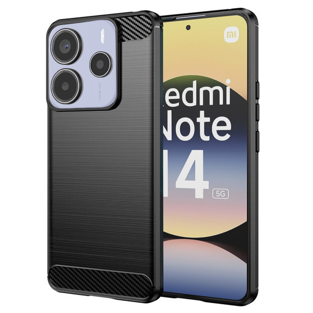 Capa para Xiaomi Redmi Note 14 5G, Techsuit, Carbono, Preta