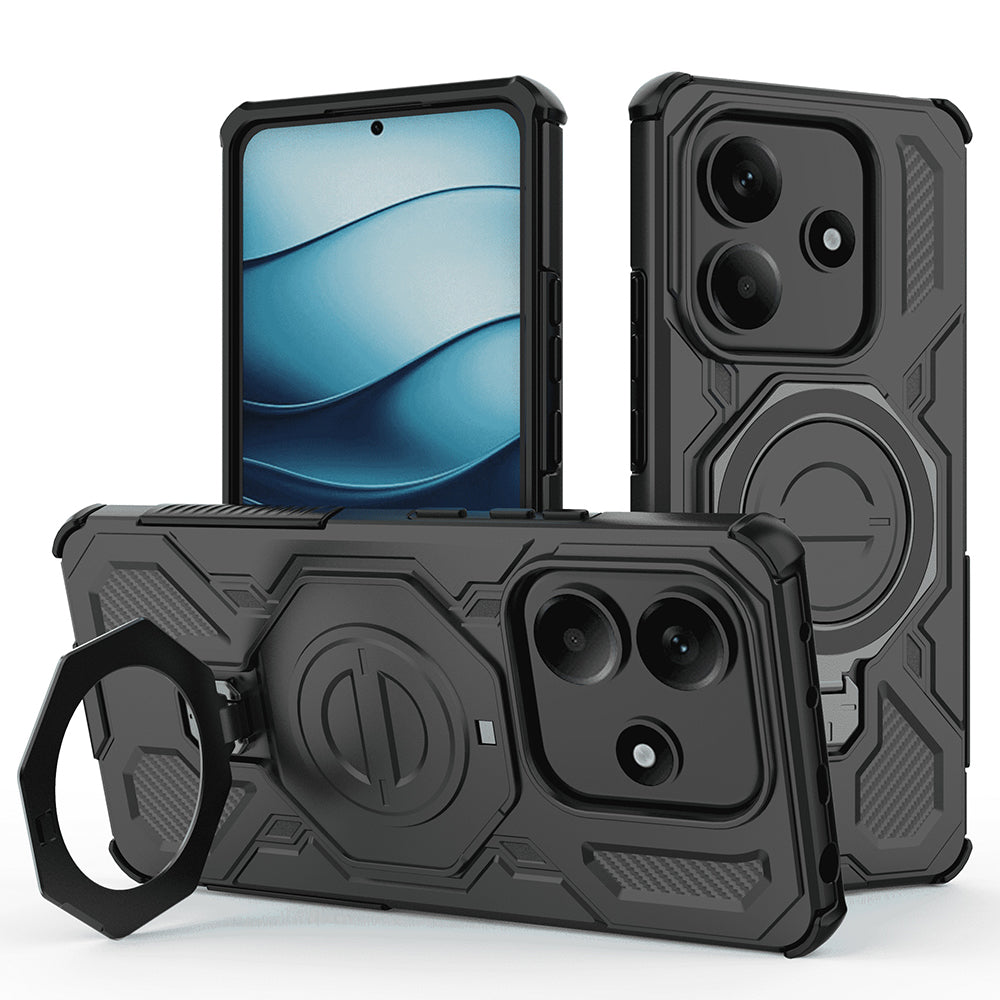 Capa para Xiaomi Redmi Note 14 5G, Techsuit, Carbon Shield Pro, Preta