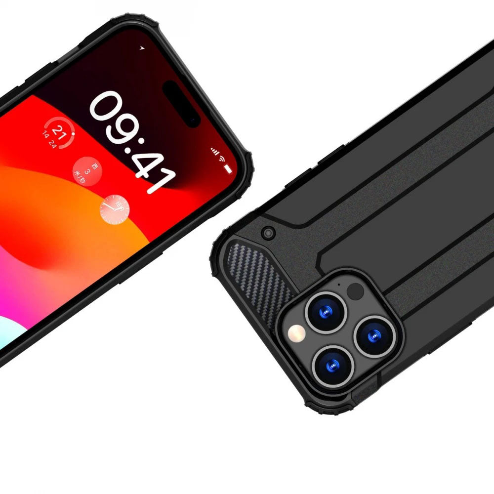 Capa para Xiaomi Redmi Note 14 5G, Techsuit, Hybrid Armor, Preta