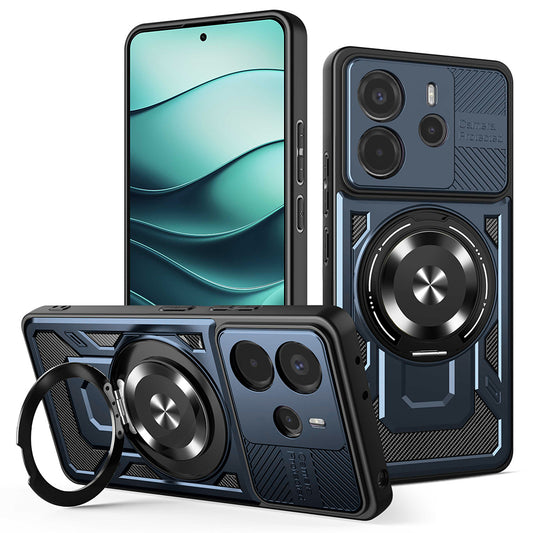 Capa para Xiaomi Redmi Note 14 5G, Techsuit, RuggedCam, Azul