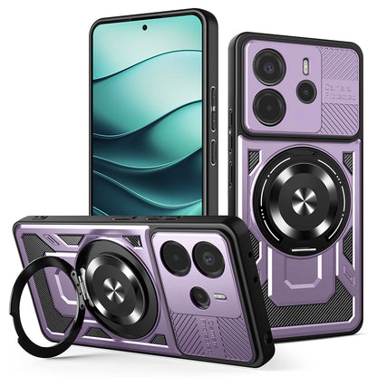 Capa para Xiaomi Redmi Note 14 5G, Techsuit, RuggedCam, Roxo
