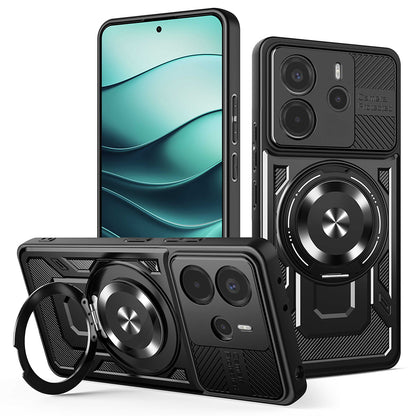 Capa para Xiaomi Redmi Note 14 5G, Techsuit, RuggedCam, Preta