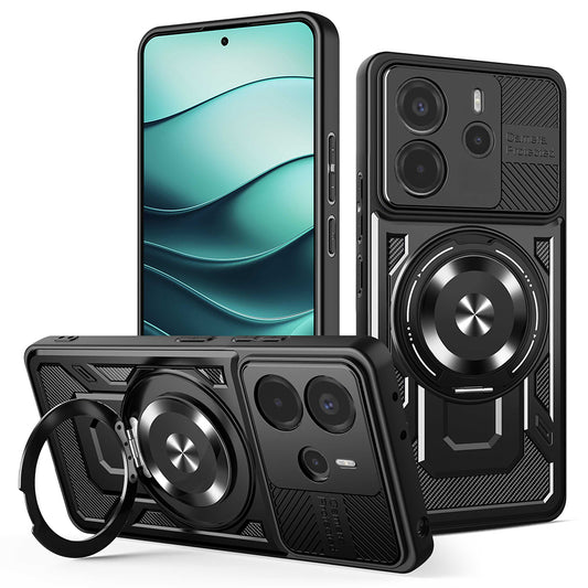 Capa para Xiaomi Redmi Note 14 5G, Techsuit, RuggedCam, Preta