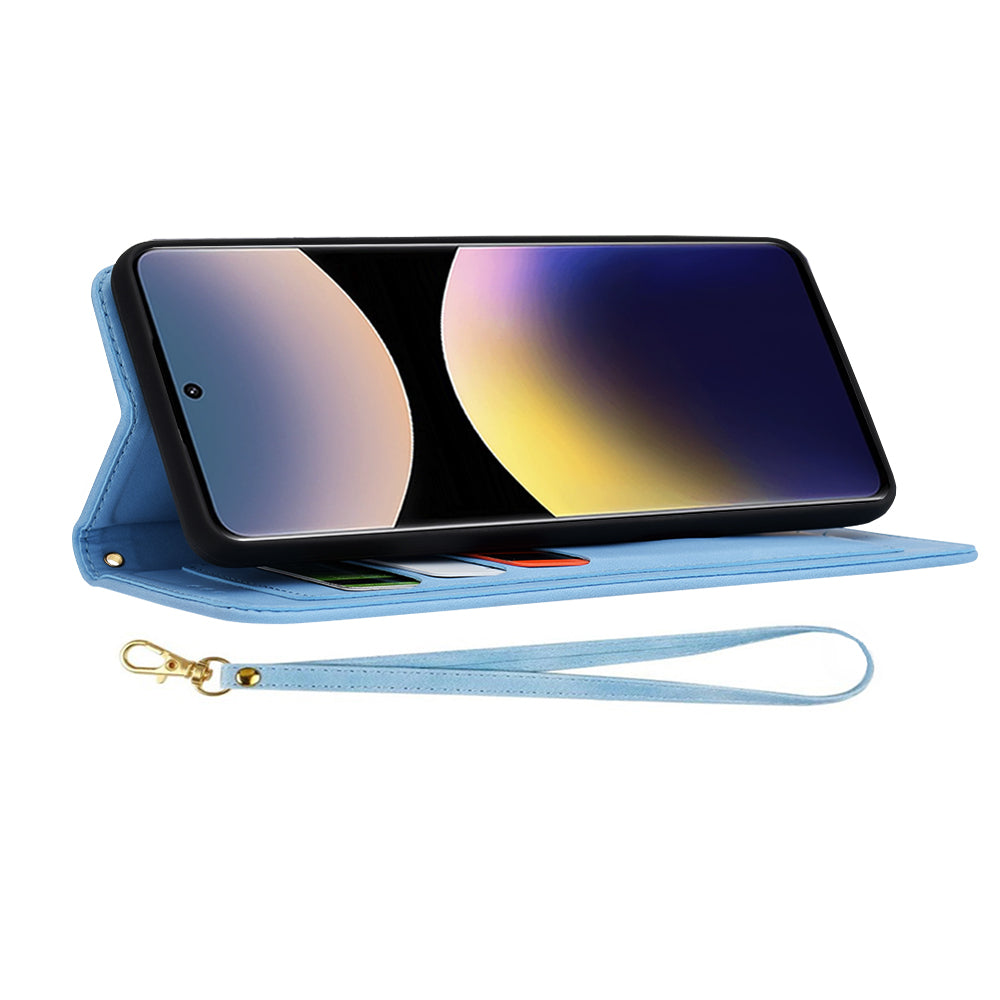 Capa para Xiaomi Redmi Note 14 Pro 4G, Techsuit, FlipCraft, Azul