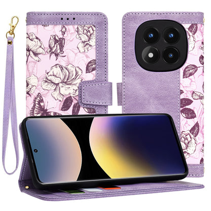 Capa para Xiaomi Redmi Note 14 Pro 4G, Techsuit, FlipCraft, Roxo