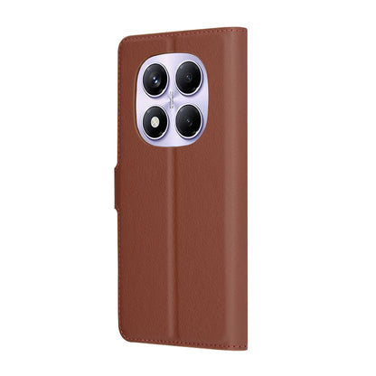 Case for Xiaomi Redmi Note 14 Pro 4G, Techsuit, Leather Folio, Brown