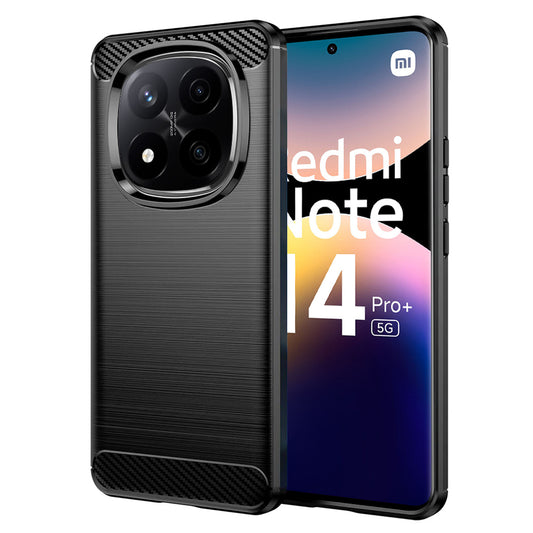 Capa para Xiaomi Redmi Note 14 Pro+ 5G, Techsuit, Carbono, Preta