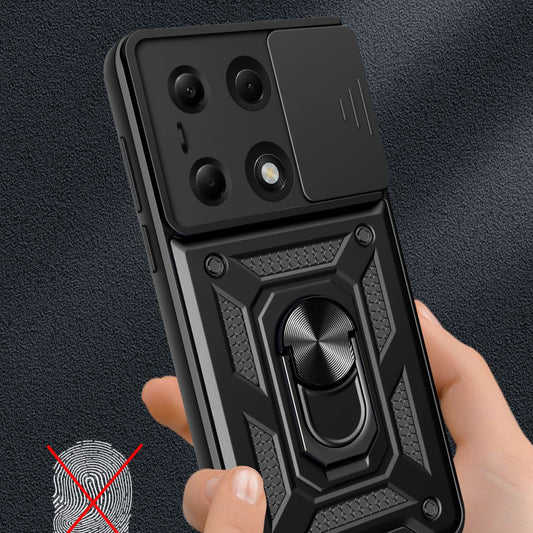 Capa para Xiaomi Redmi Note 14S / Note 13 Pro 4G / Poco M6 Pro 4G, Techsuit, CamShield, Preta
