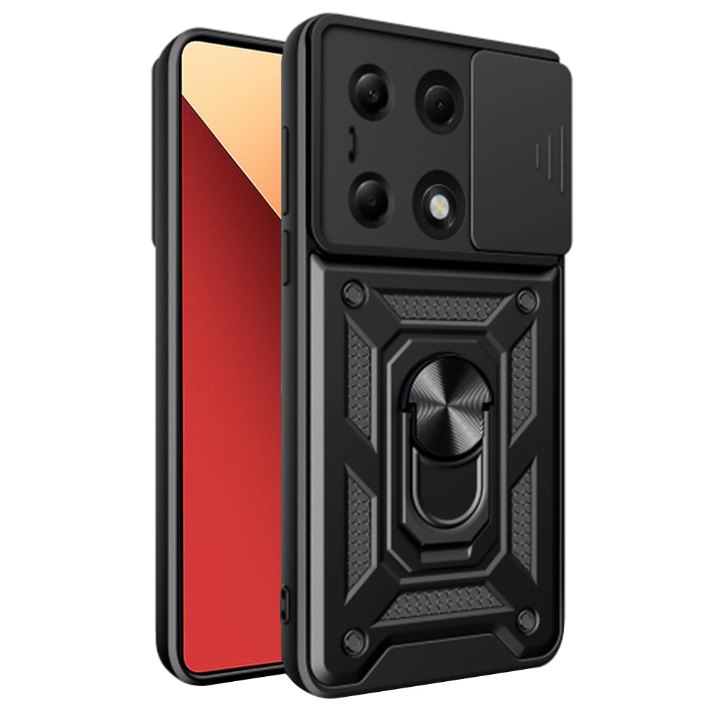 Capa para Xiaomi Redmi Note 14S / Note 13 Pro 4G / Poco M6 Pro 4G, Techsuit, CamShield, Preta