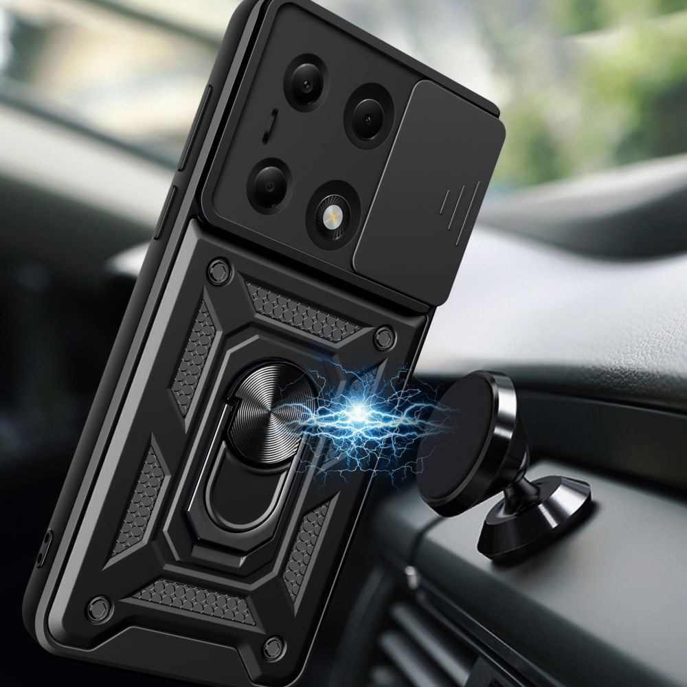 Capa para Xiaomi Redmi Note 14S / Note 13 Pro 4G / Poco M6 Pro 4G, Techsuit, CamShield, Preta