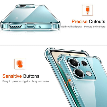 Case for Xiaomi Redmi Note 14S, Techsuit, Shockproof Clear, Transparent