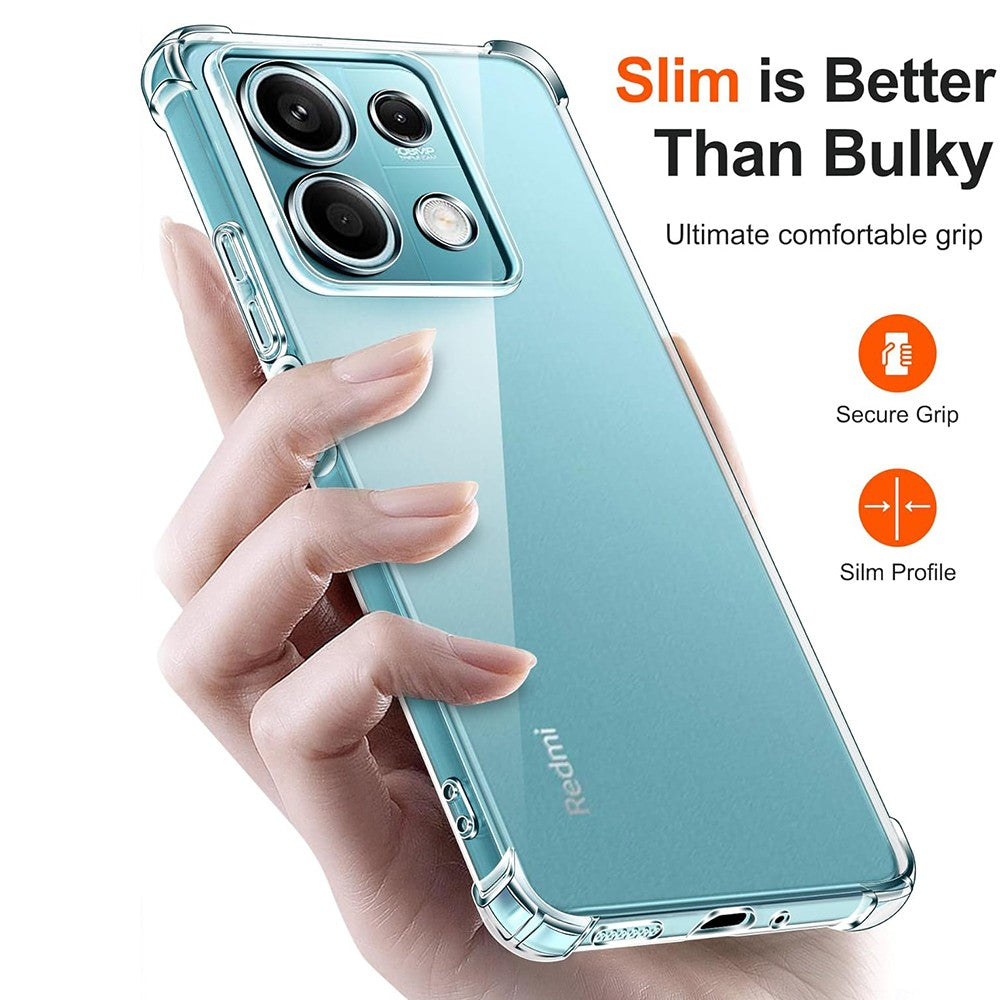 Case for Xiaomi Redmi Note 14S, Techsuit, Shockproof Clear, Transparent