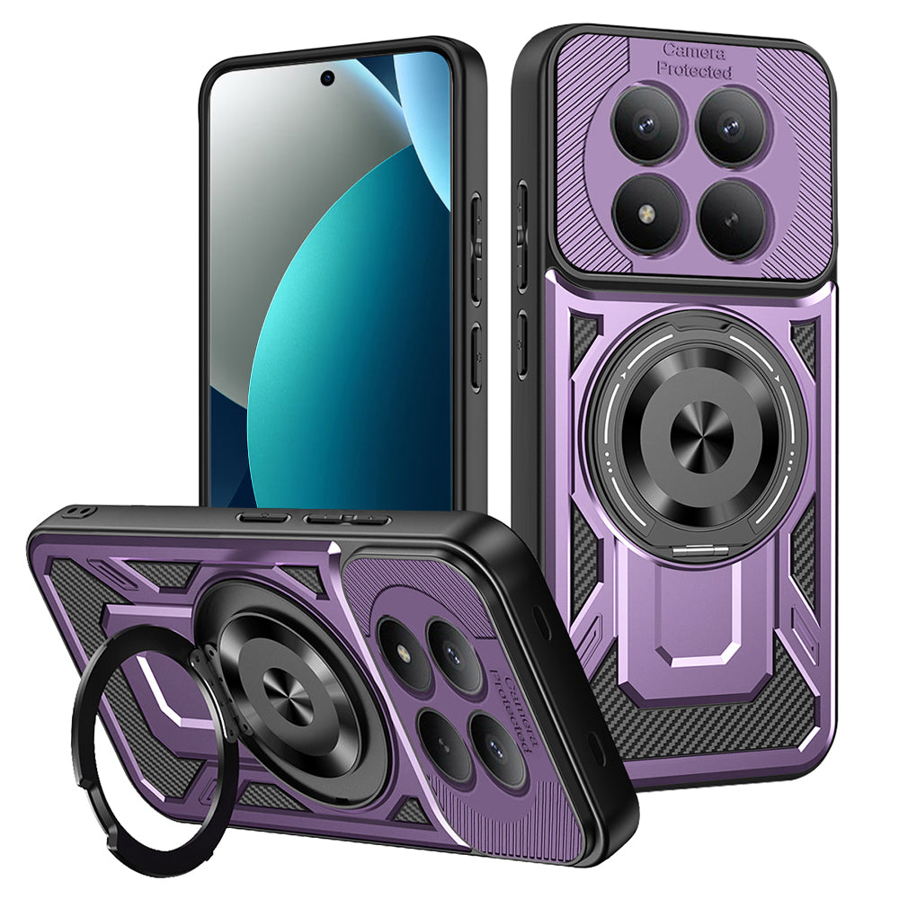Capa para Xiaomi Redmi Note 15 Pro 4G, Techsuit, RuggedCam, Roxo