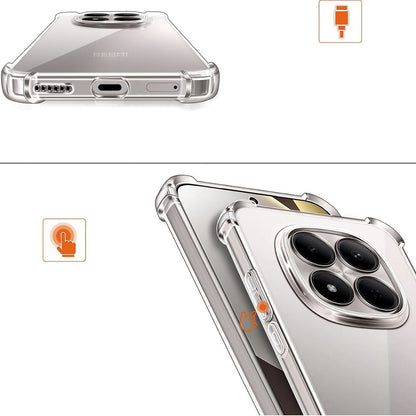 Capa para Xiaomi Redmi Note 15 Pro 5G, Techsuit, Shockproof Clear, Transparente