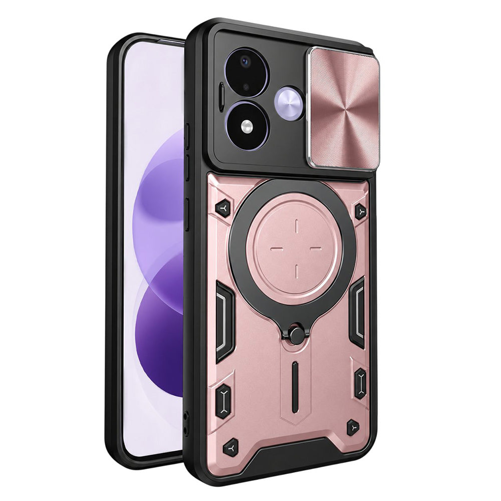 Capa para Xiaomi Redmi Note 17 4G / Note 17 5G, Techsuit, CamGuard Pro, Rosa-dourada