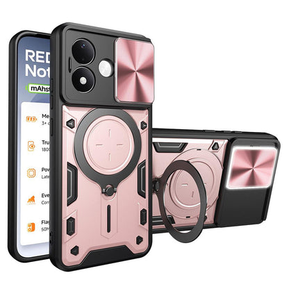 Capa para Xiaomi Redmi Note 17 4G / Note 17 5G, Techsuit, CamGuard Pro, Rosa-dourada