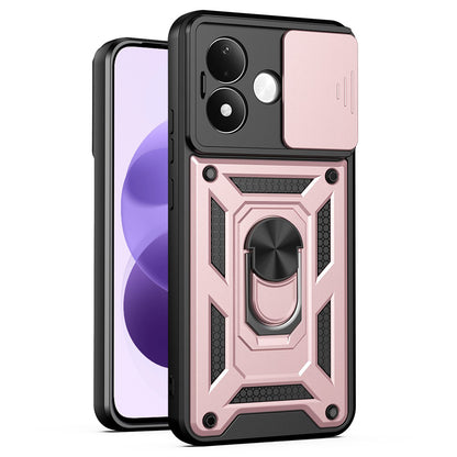 Capa para Xiaomi Redmi Note 17 4G / Note 17 5G, Techsuit, CamShield, Rosa-dourada