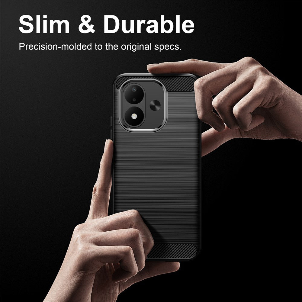 Capa para Xiaomi Redmi Note 17 4G / Note 17 5G, Techsuit, Carbono, Preta