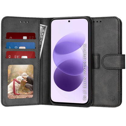 Capa para Xiaomi Redmi Note 17 4G / Note 17 5G, Techsuit, Diary Book, Preta