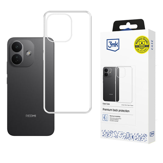 Capa para Xiaomi Redmi Note 17 Pro, 3MK, Clear, Transparente