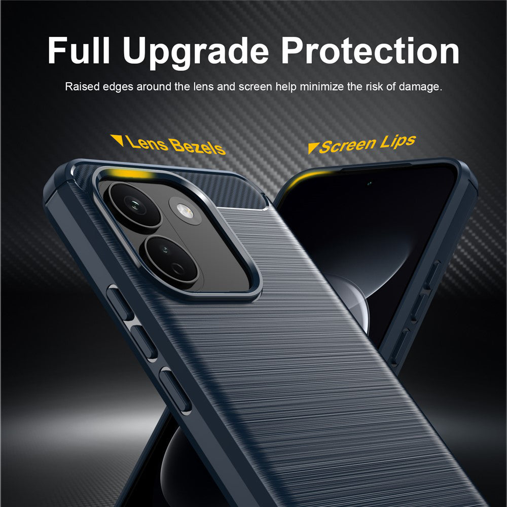 Capa para Xiaomi Redmi Note 17 Pro Max, Techsuit, Carbono, Azul