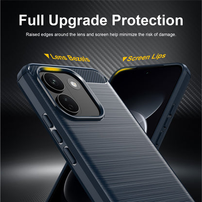 Capa para Xiaomi Redmi Note 17 Pro Max, Techsuit, Carbono, Azul