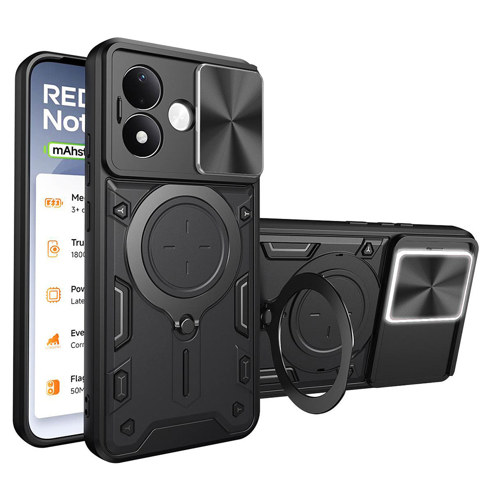 Capa para Xiaomi Redmi Note 17 Pro, Techsuit, CamGuard Pro, Preta