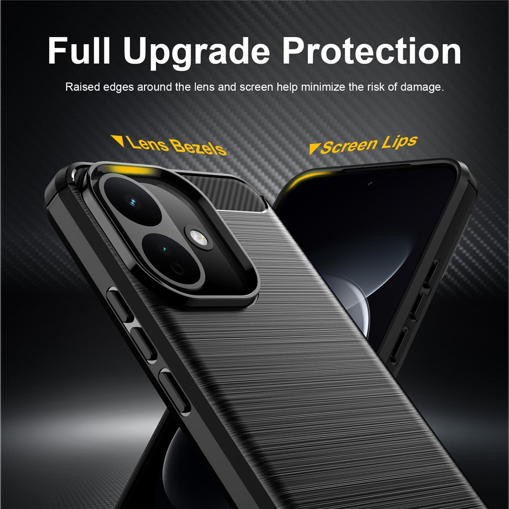 Capa para Xiaomi Redmi Note 17 Pro, Techsuit, Carbono, Preta