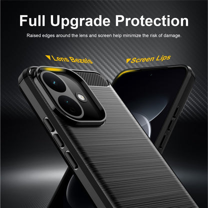 Capa para Xiaomi Redmi Note 17 Pro, Techsuit, Carbono, Preta