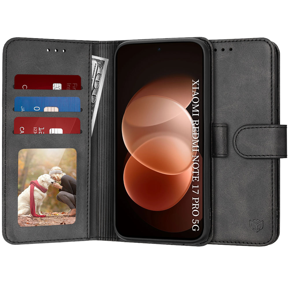 Capa para Xiaomi Redmi Note 17 Pro, Techsuit, Diary Book, Preta