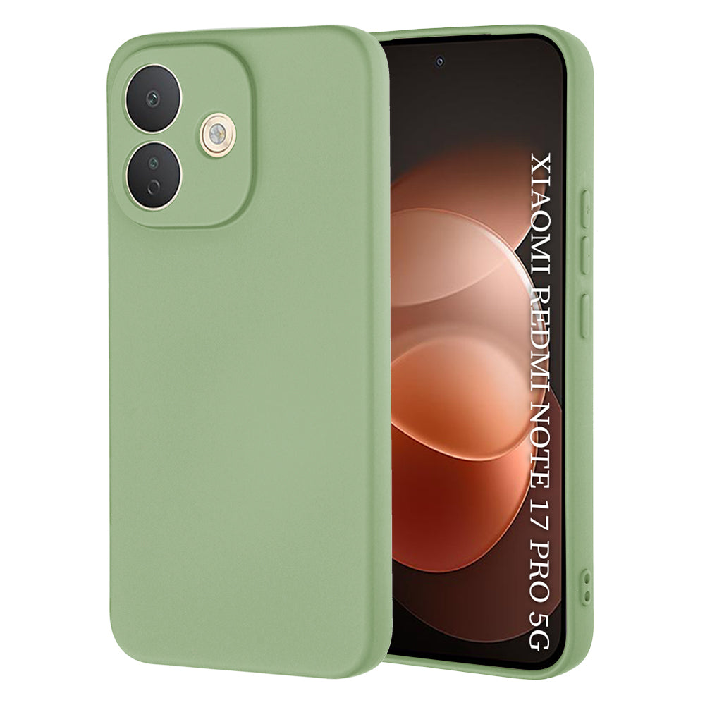 Case for Xiaomi Redmi Note 17 Pro, Techsuit, SoftFlex, Light Green