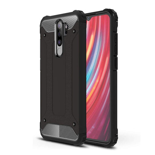Capa para Xiaomi Redmi Note 8 Pro, Techsuit, Hybrid Armor, Preta