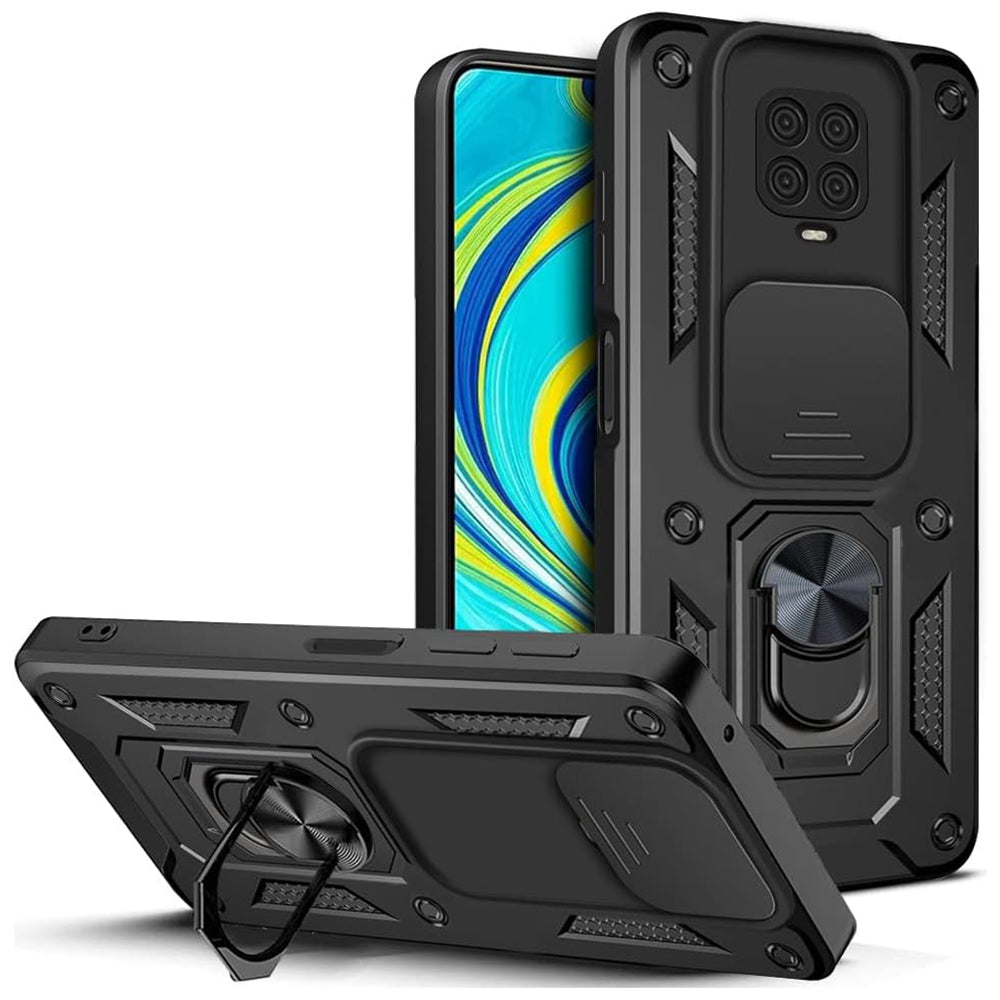 Capa para Xiaomi Redmi Note 9S / Note 9 Pro / Note 9 Pro Max, Techsuit, CamShield, Preta