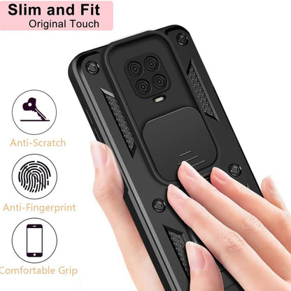 Capa para Xiaomi Redmi Note 9S / Note 9 Pro / Note 9 Pro Max, Techsuit, CamShield, Preta