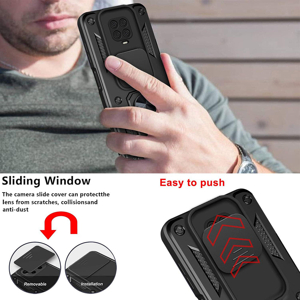 Capa para Xiaomi Redmi Note 9S / Note 9 Pro / Note 9 Pro Max, Techsuit, CamShield, Preta